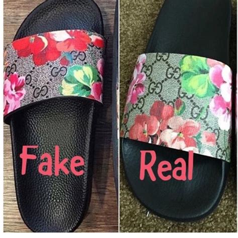 gucci sliders fake|how to authenticate Gucci slides.